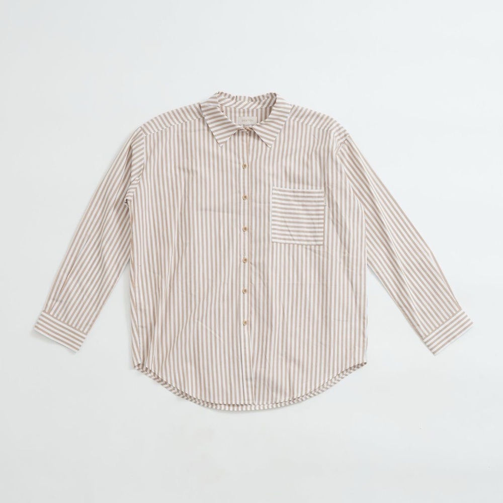 Brixton Sidney Oversized Striped Shirt size xs/s